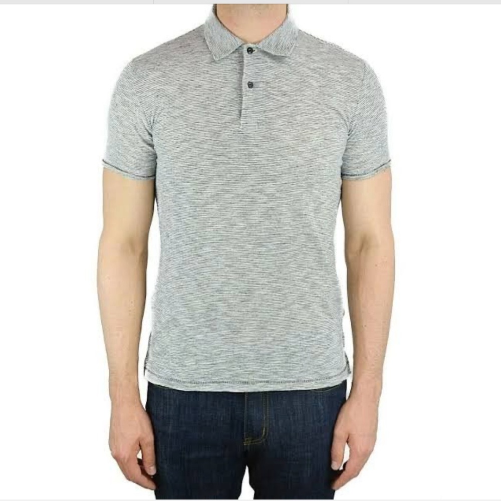 RAG & BONE "Owen" Slub Cotton/Linen Blend Polo NWOT/sz XL (runs small)